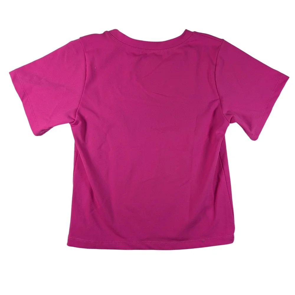 GB Girls T-Shirt Kids XL Pink Short Sleeve Athletic Crew Neck Stretch Top